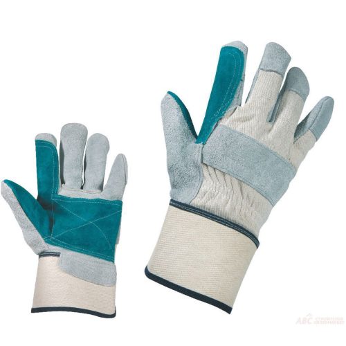 Ръкавици цепена телешка кожа подсилени  (10.5) card magpie 10.5