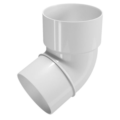 Дъга ф80 67.5 бял rainpipe