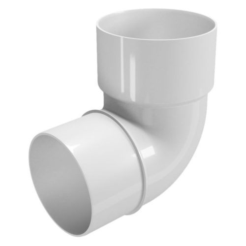 Дъга ф80  87.5 бял rainpipe