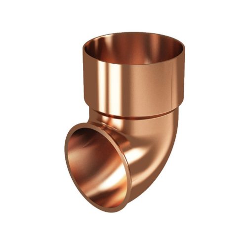 Завършващо коляно ф80 мед rainpipe