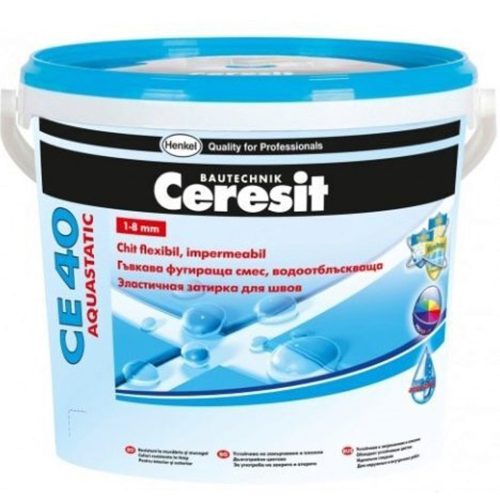 Водонепропусклива, гъвкава фугираща смес 5кг CERESIT CE 40 СИВА