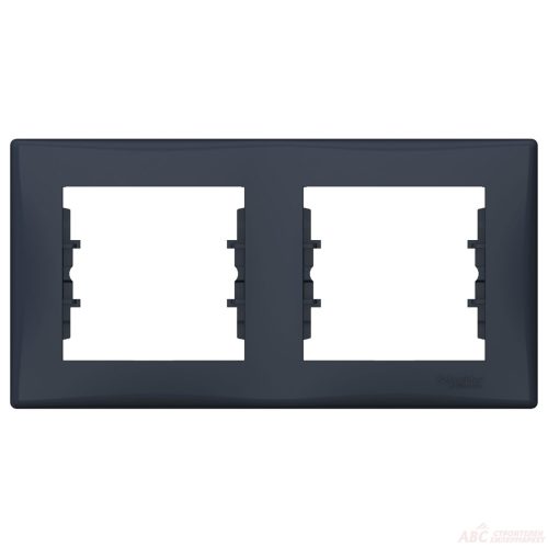 ПАНЕЛ ДВОЕН SHNEIDER SEDNA ГРАФИТ ХОРИЗОНТАЛЕН SCH SDN5800370