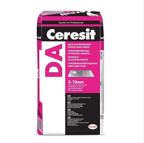 Саморазливна замазка CERESIT DA 25кг за подово от 1мм до 10мм 42 бр