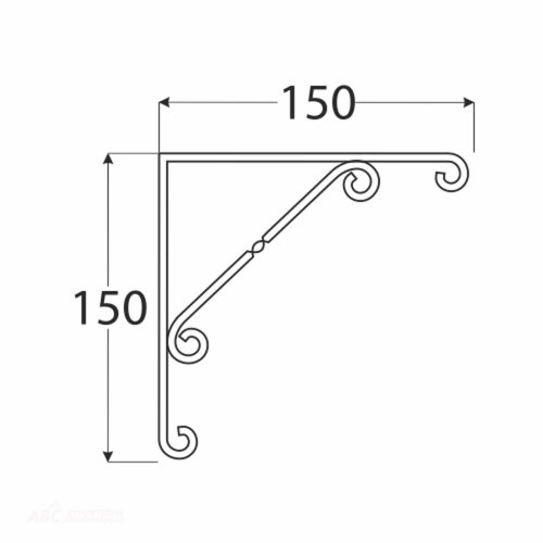 Конзола WO 150 150/150 черна(10) 13272