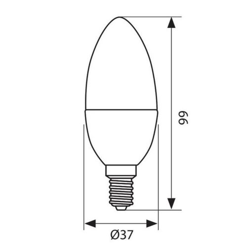 диодна лампа CCL 6W E14 W 6400K 3764