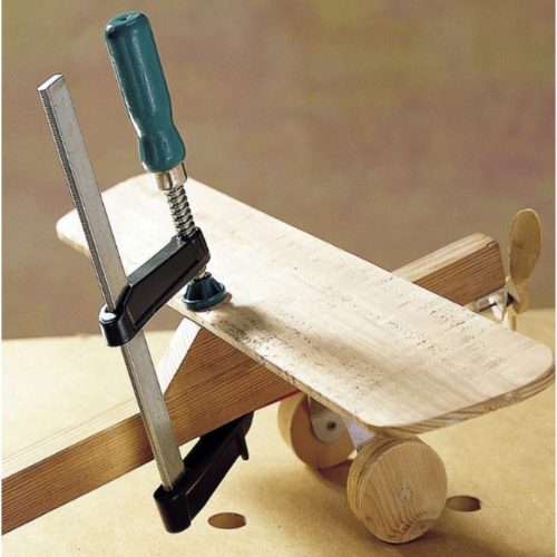 Стяга винтова Wolfcraft с метални челюсти 50х100 мм, SZ 105WLF157