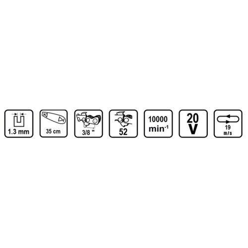 Резачка безчеткова акумулаторна 350mm (14") Solo RAIDER PRO RDP-SBCS20