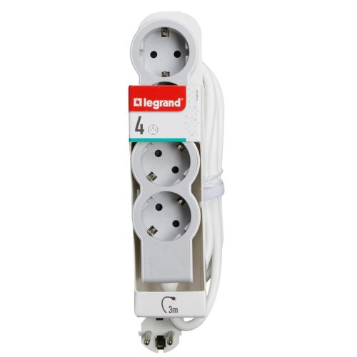 РАЗКЛОНИТЕЛ 4Х ШУКО 3М КАБЕЛ БЯЛ/СИВ 694561 1925064 АМ