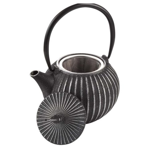 Чайник чугунен с цедка Luigi Ferrero 850 мл, графит