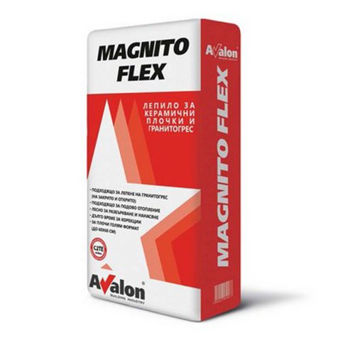 Лепило за плочки AVALON Magnito Flex C2T-25кг. 48 бр палет