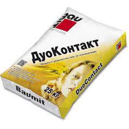 Лепило-шпакловъчна смес AUMIT DuoContact. - 25кг  48бр/палет