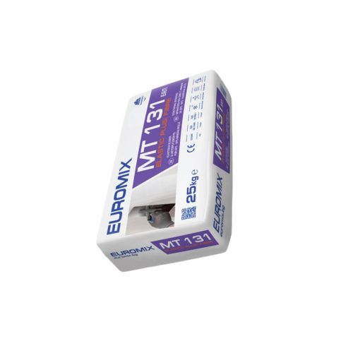 Лепилна и шпакловъчна строителна смес за външно и вътрешно приложение EUROMIX МТ131 БЯЛА 25КГ 48БР/П