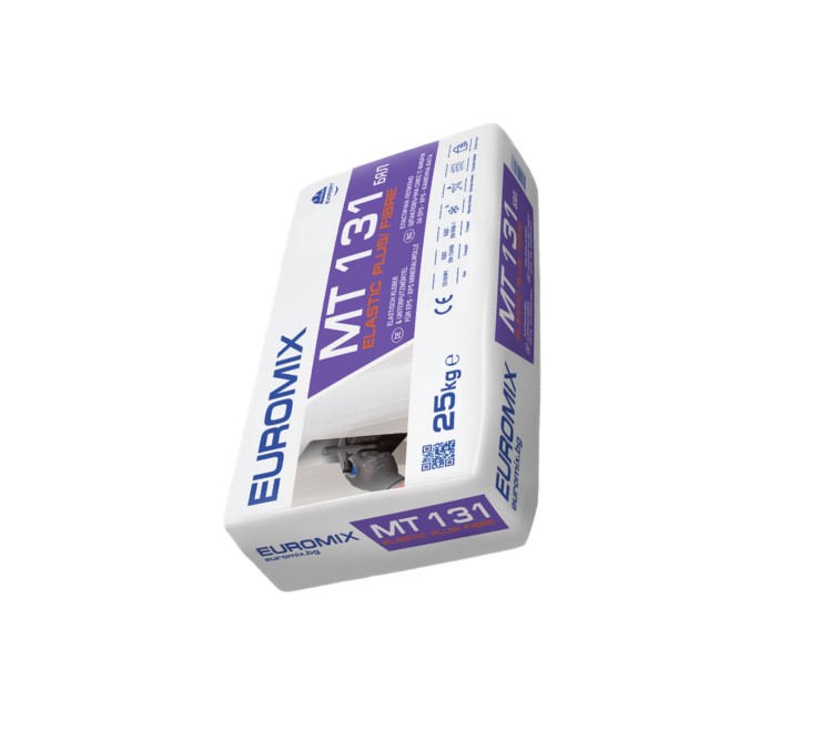 0000025281 Лепилна и шпакловъчна строителна смес за външно и вътрешно приложение EUROMIX МТ131 БЯЛА 25КГ 48БР/П