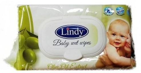 Мокри кърпи Линди с капак  с маслина /64 бр. в пакет/