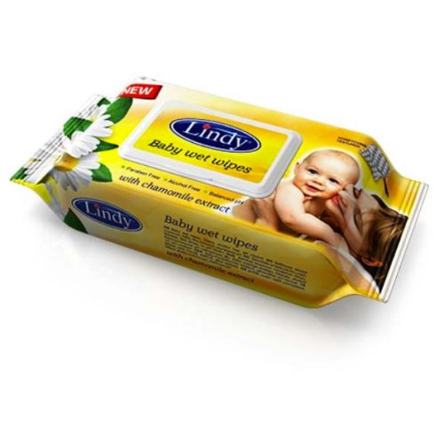 Бебешки мокри кърпички Lindy Лайка – С капак 64бр