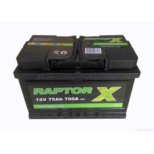 АКУМУЛАТОР RAPTOR X 12V 75AH 198702