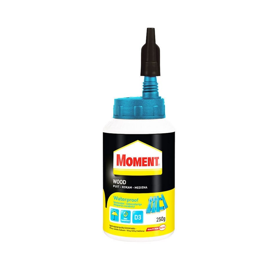 0000025872 Лепило за дърво Moment Wood Waterproof - водоустойчиво - 250гр