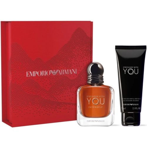 Emporio Armani Stronger With You Intensely Комплект (EDP 50ml + SG 75ml) за Мъже