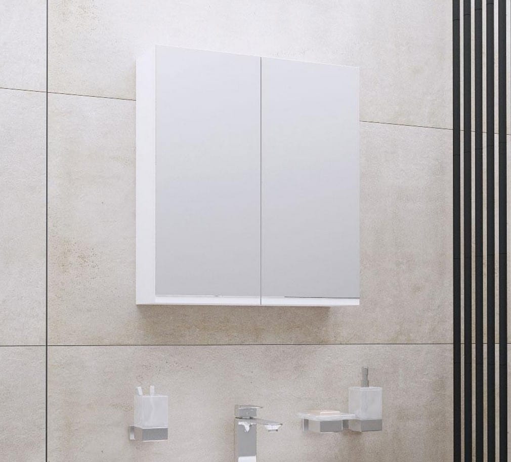 0000027040 Горен шкаф от PVC с огледало за баня VISOTA Поли / Нели 55