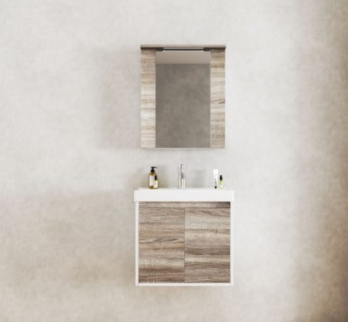 Мебели за баня PVC » ICP 6055 WOODEN