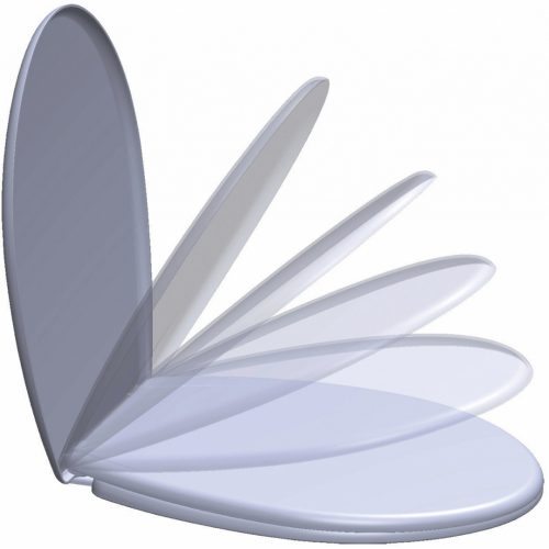 Пластмасова тоалетна седалка със забавено затваряне 01389