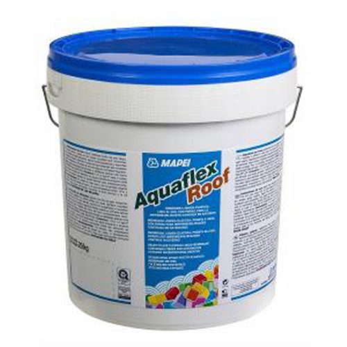 Хидроизолационна течна мембрана AQUAFLEX ROOF HR с фибри, SRI 105, бяла, 20 кг