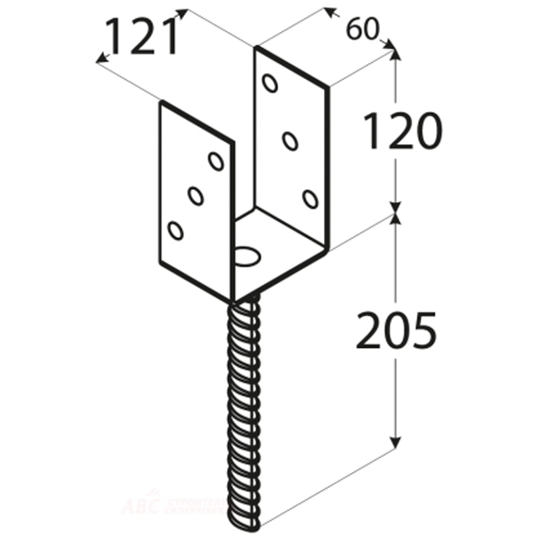 0000008573 Планка PS7 120/325/120 (6) 12205