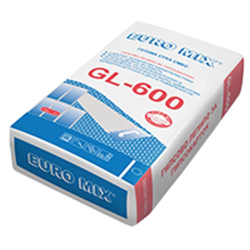 ЕВРОМИКС ЛЕПИЛО ЗА ГИПСКАРТОН GL600 25кг/40бр 118355