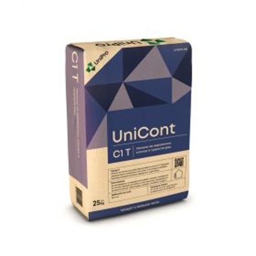 УНИКАЛПРОЕКТ УНИВЕРСАЛНО ЦИМЕНТОВО ЛЕПИЛО 25КГ С1Т