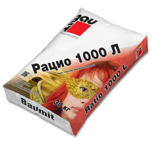 БАУ МАЗИЛКА ГИПСОВА МАШИННА  РАЦИО 1000 L  30КГ  45БР/П