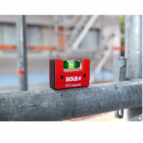 Нивелир мини Sola пластмасов с магнит 68 мм, 0.75 мм/м Go! magnetic