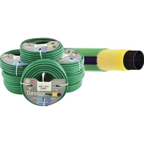 Хидростаб градински маркуч  4пл,зелен,синя лента ф12.5,tenatex agri1/2"1312n01250