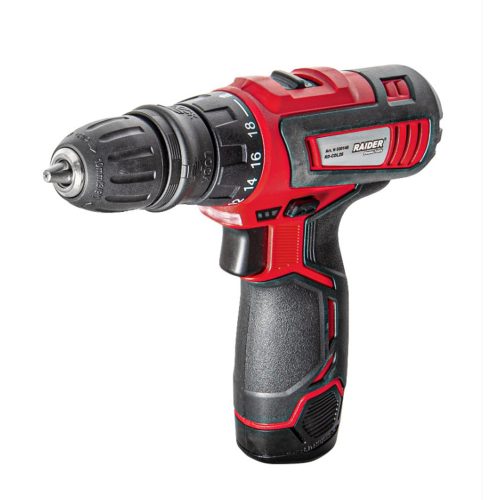 Винтоверт Акумулаторен Raider RD-CDL26, 12 V, 1.5 Ah, 28 Nm, с 2 батерии, зарядно, куфар и аксесоари