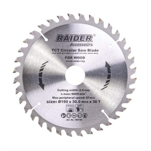Диск за циркуляр 190x36тx30mm 163146