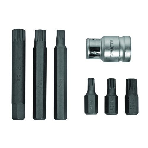Накрайници XZN М6-М12 к-т 6бр S2 +адаптор Topmaster Professional TMP 330351