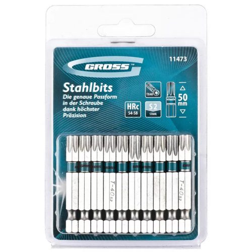 БИТОВЕ TORX 40X50 S2 10БР GROSS 11473
