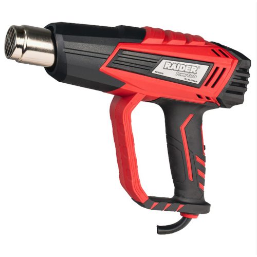 Пистолет за горещ въздух Raider RD-HG28, 2000 W, 500 л/мин, с 3 дюзи и куфар