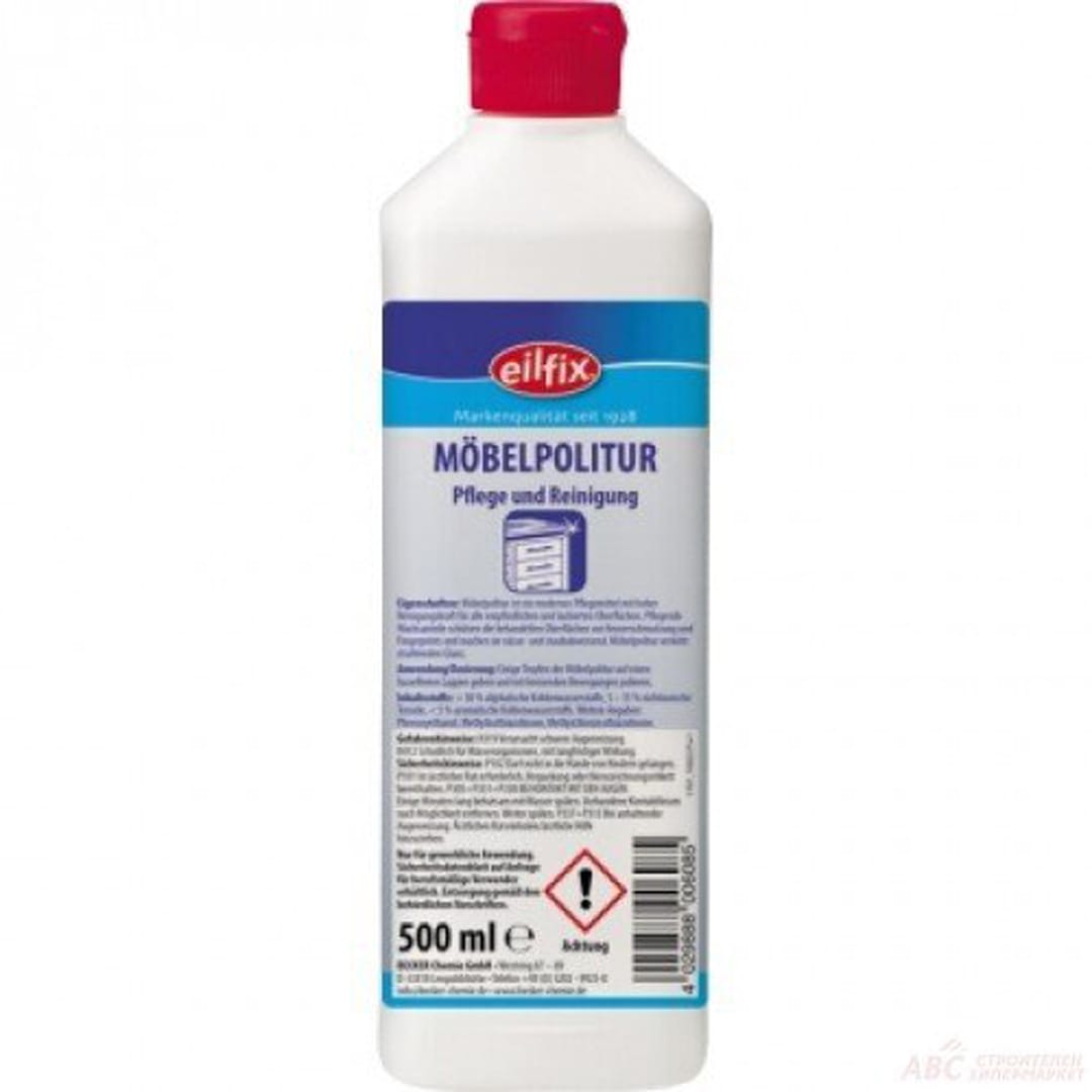 EILFIX MOBELPOLITUR ГЛАНЦ ЗА МЕБЕЛИ 0.5Л Гланц за Мебели 0.5л - MOBELPOLITUR