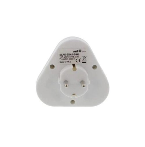 Разклонител Без Кабел Триъгълник Well