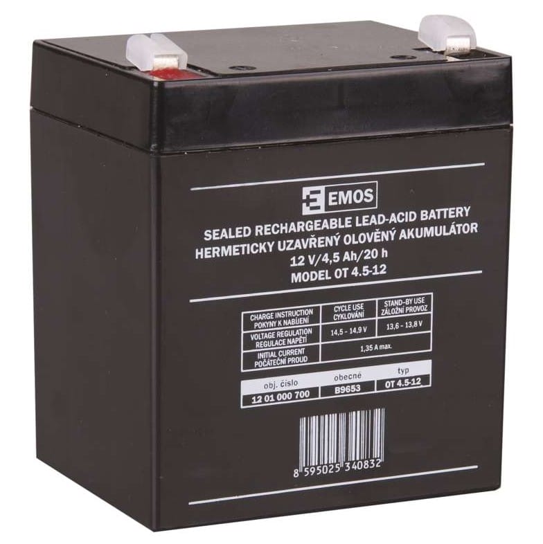 0000027496 Акумулатори Оловни Emos 12V-4.5Ah В9653 / 3119