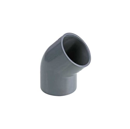 Коляно водопровод PVC ф 25 mm, 45°  36043