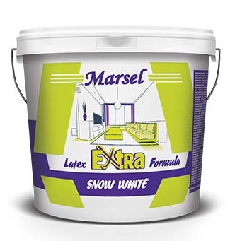 Бял латекс екстра покривен 5 кг MARSEL