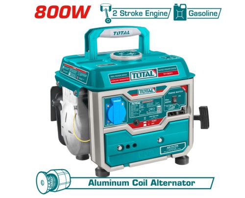 Бензинов генератор TOTAL TP18001, 800 W