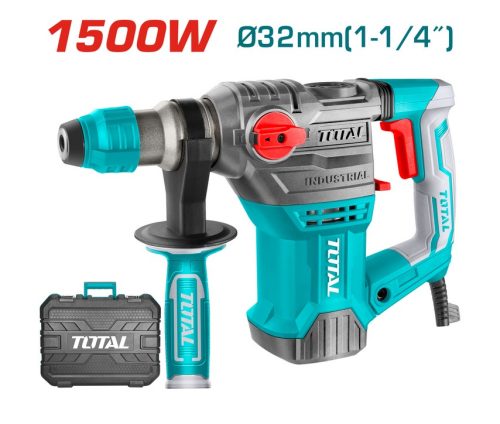 Електрически перфоратор TOTAL TH1153216, куфар, SDS+, 1500 W