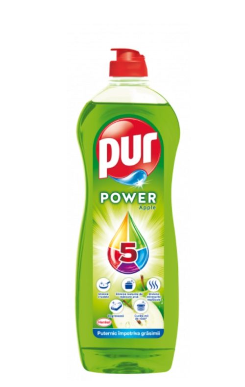 Препарат за съдове Pure Power ябълка, 750 мл.