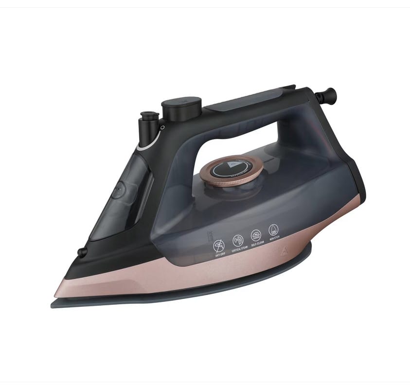 0000028261 Ютия Finlux FSI2800BL, Система против прокапване, Функция за самопочистване, Керамична гладеща плоча, 2800 W, Черна