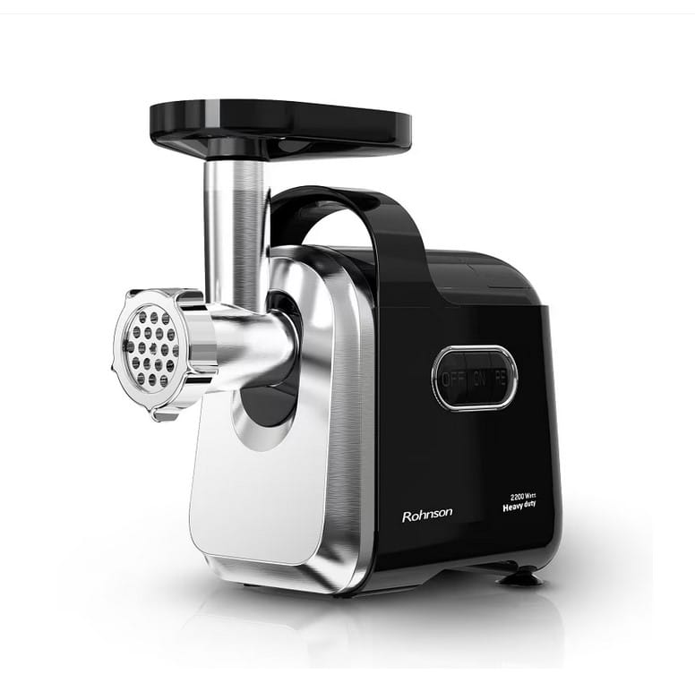 0000028276 Месомелачка Rohnson R5434,2200W, Резерсивна функция, Приставка за домати, Сребрист/Черен