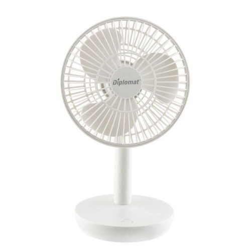 Вентилатор настолен 6,3''Diplomat DFX-363USB, акумулаторен, USB