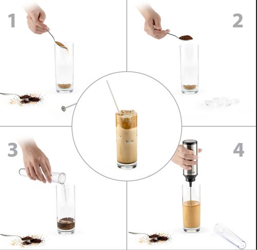 Фрапе миксер ръчен Muhler FMX-255S, 25W, Метално тяло