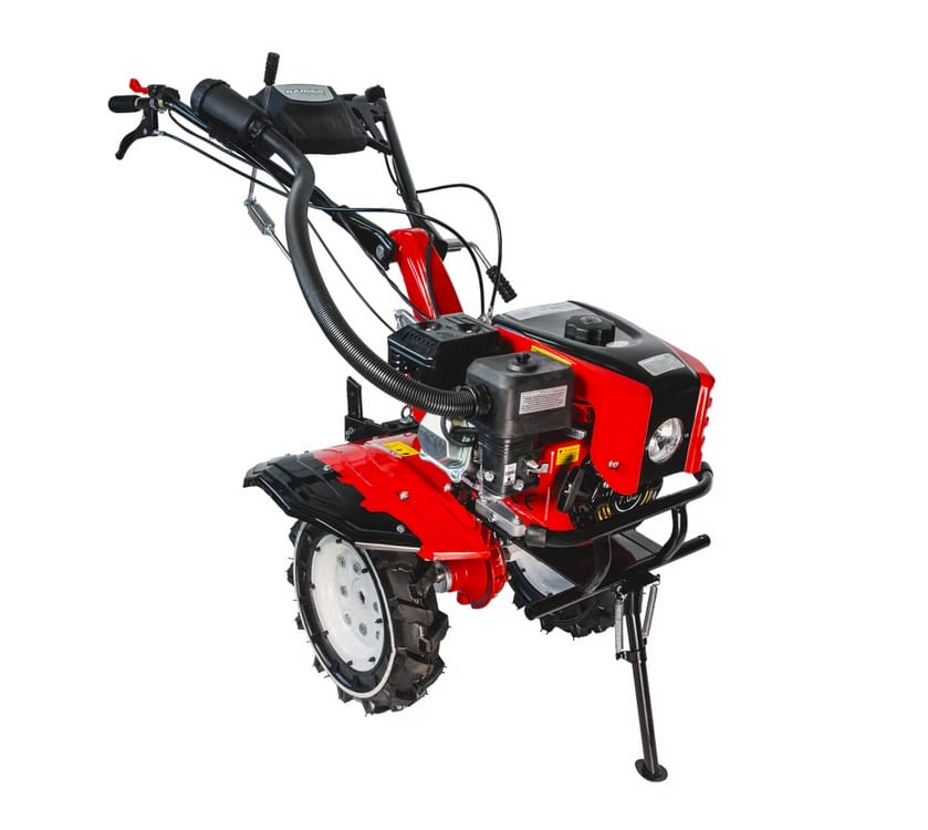 0000028533 Мотофреза Бензинова RAIDER, 5.2kW (7.0hp), 120cm, фар 2+1 ск., RD-T13, в к-кт с плуг, браздир, картофовадач, фреза